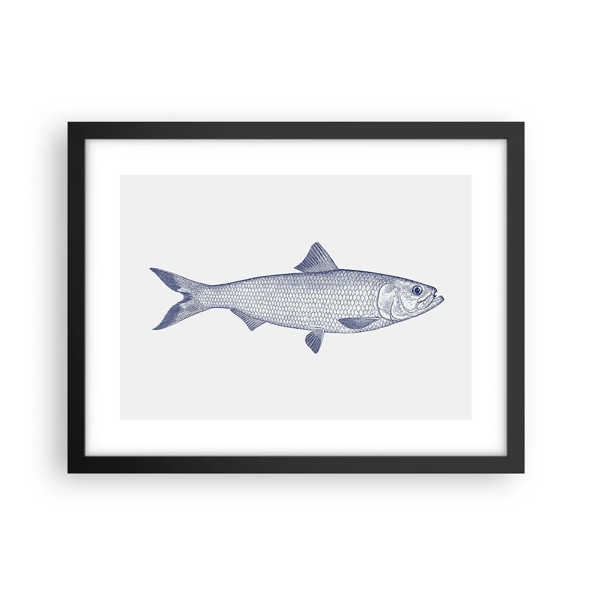 Poszter fehér keretben - Üdvözlet az északi tengerektől - 40x30 cm