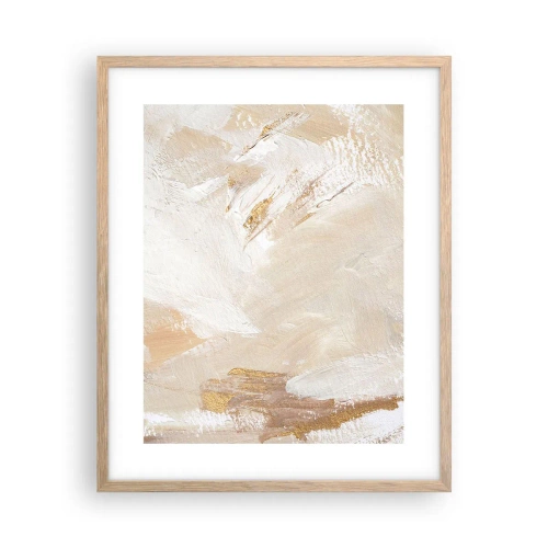 Poszter világos tölgy keretben - Pasztell kompozíció - 40x50 cm