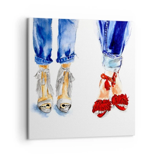 Vászonkép - Talán elmegyünk sétálni? - 50x50 cm