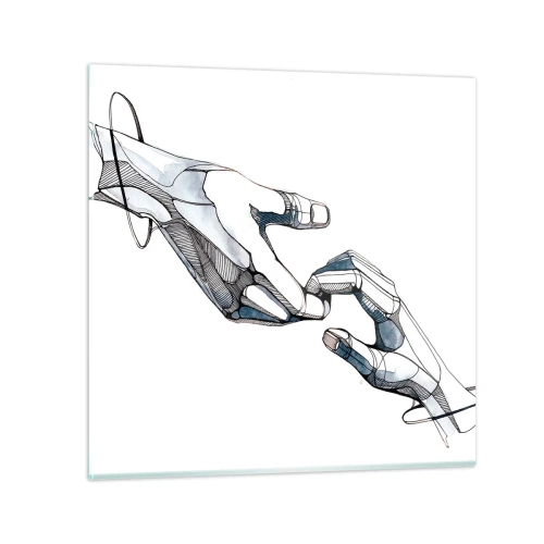 Üveg kép - Szép gesztus - 70x70 cm