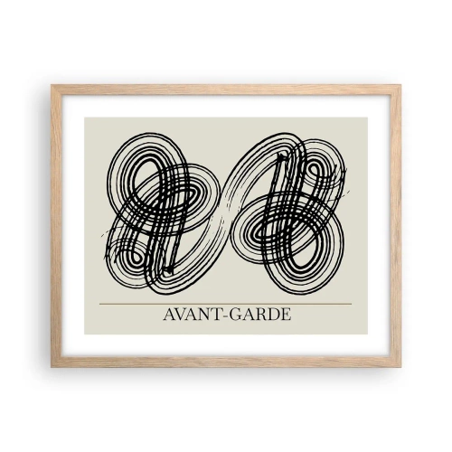 Poszter világos tölgy keretben - Spontán jött ki - 50x40 cm