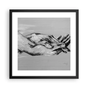 Poszter fehér keretben - Kezdet… - 40x40 cm