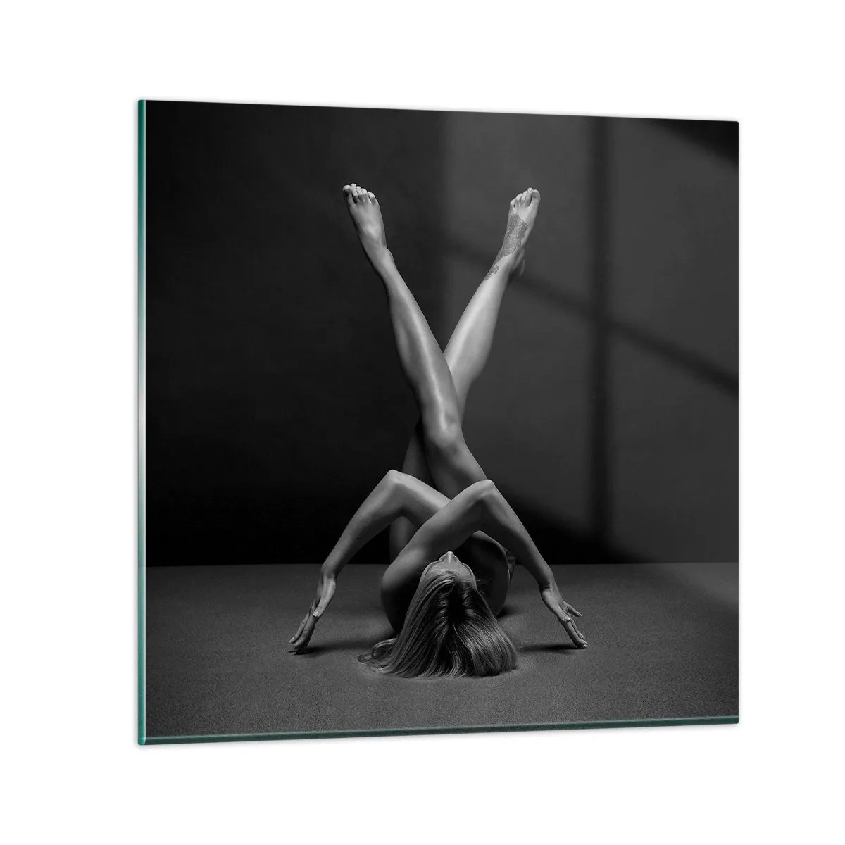 Üveg kép - A meztelenség geometriája - 30x30 cm