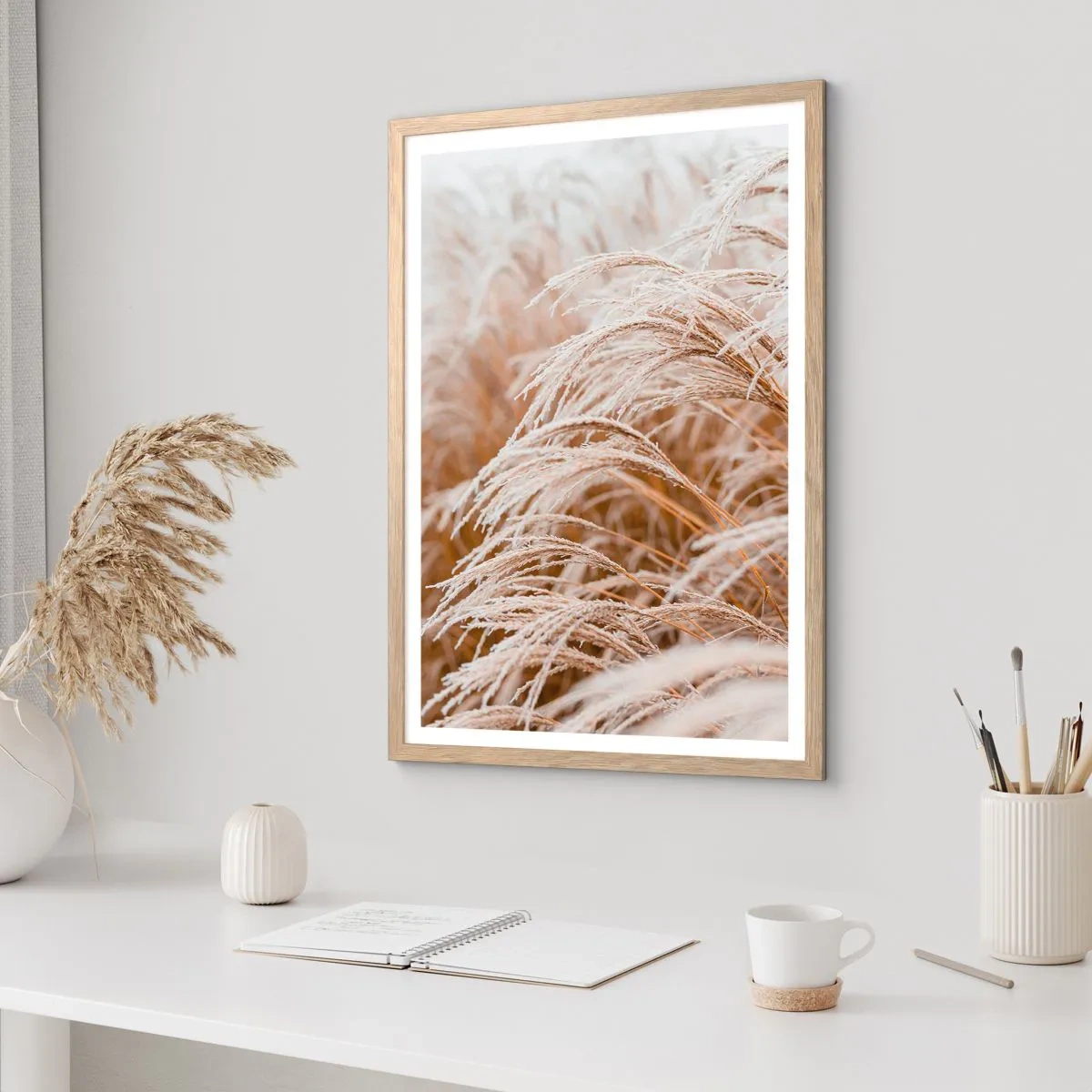 Poszter világos tölgy keretben - Imádság az őszi napnak - 70x100 cm