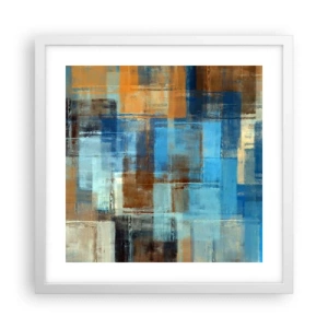 Poszter fekete keretben - A kék fátyolon keresztül - 40x40 cm