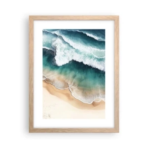 Poszter világos tölgy keretben - Egy örök találkozás - 30x40 cm