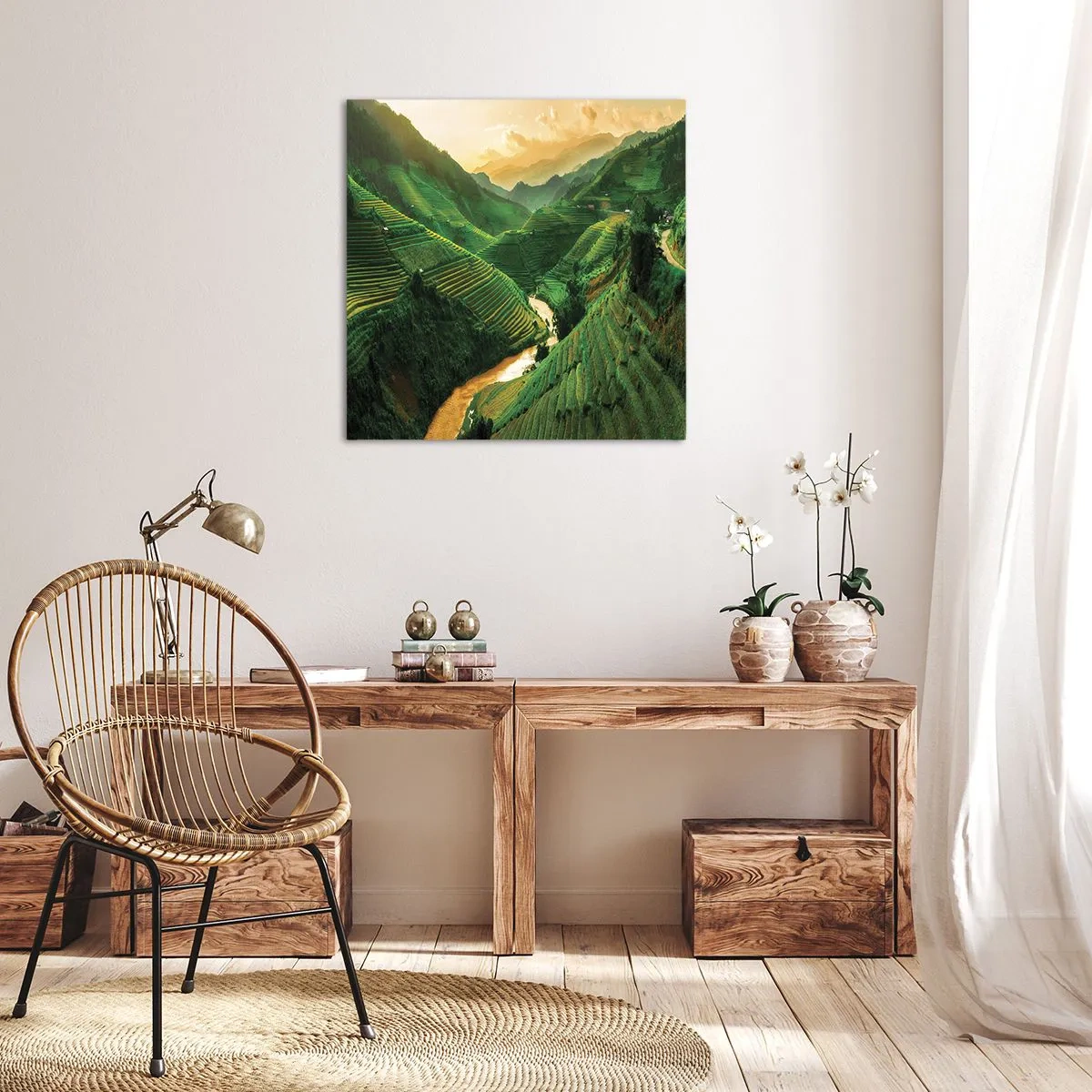 Vászonkép - Vietnámi völgy - 30x30 cm