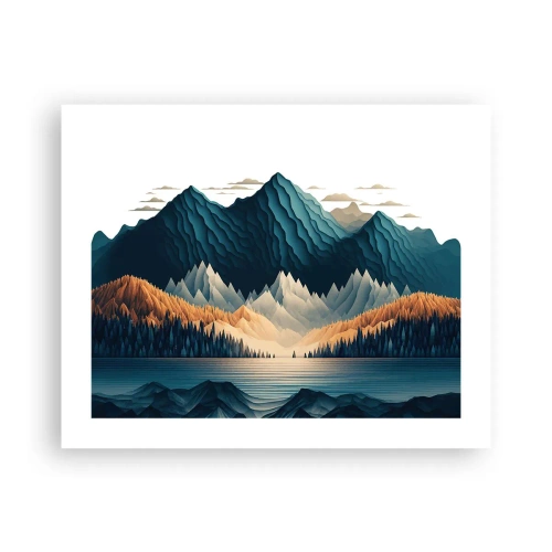 Poszter - Tökéletes hegyi táj - 50x40 cm