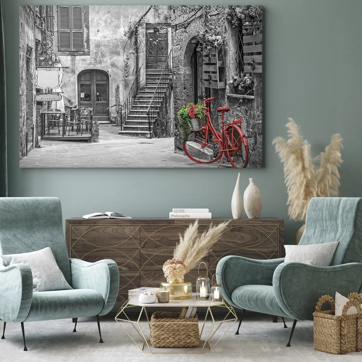 Vászonkép - Toszkán sikátor - 70x50 cm