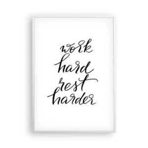 Poszter fekete keretben - Élet egyensúly - 70x100 cm