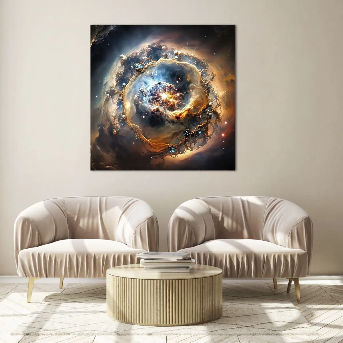 Üveg kép - Kezdet - 60x60 cm