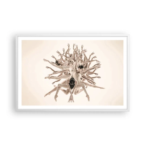 Poszter fekete keretben - Virágzás a táncban - 91x61 cm