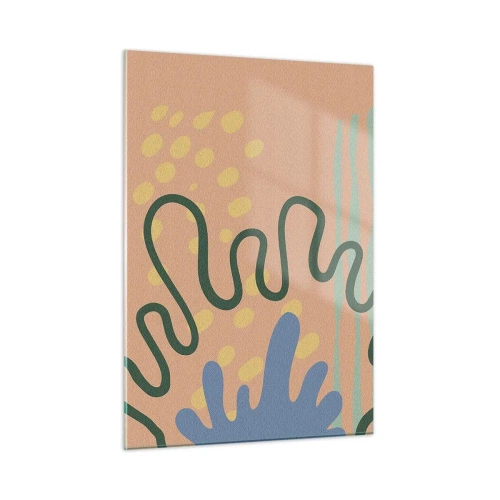 Üveg kép - Absztrakció: a természet sokszínűsége - 50x70 cm