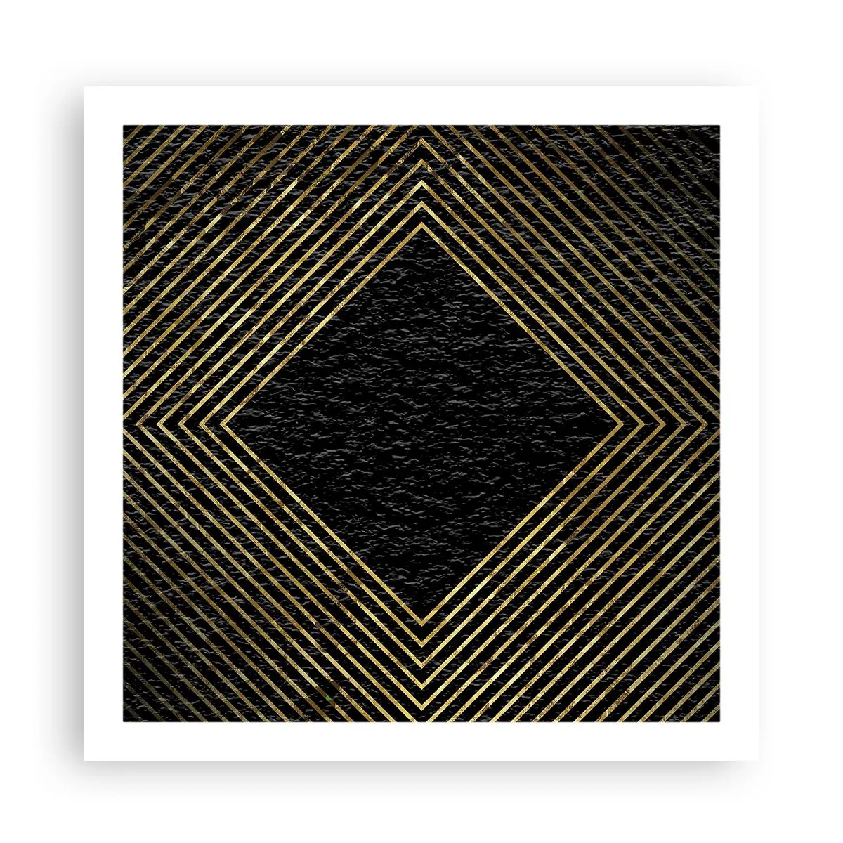 Poszter - Geometria glamour stílusban - 60x60 cm