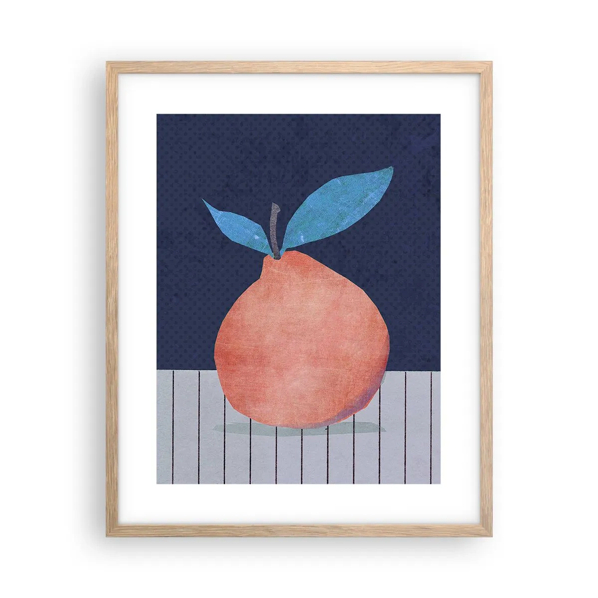 Poszter világos tölgy keretben - Domborúság és sík - 40x50 cm