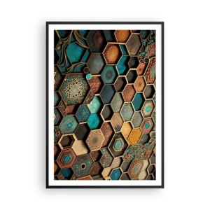 Poszter fehér keretben - Arab ornamentika - egy variáció - 70x100 cm