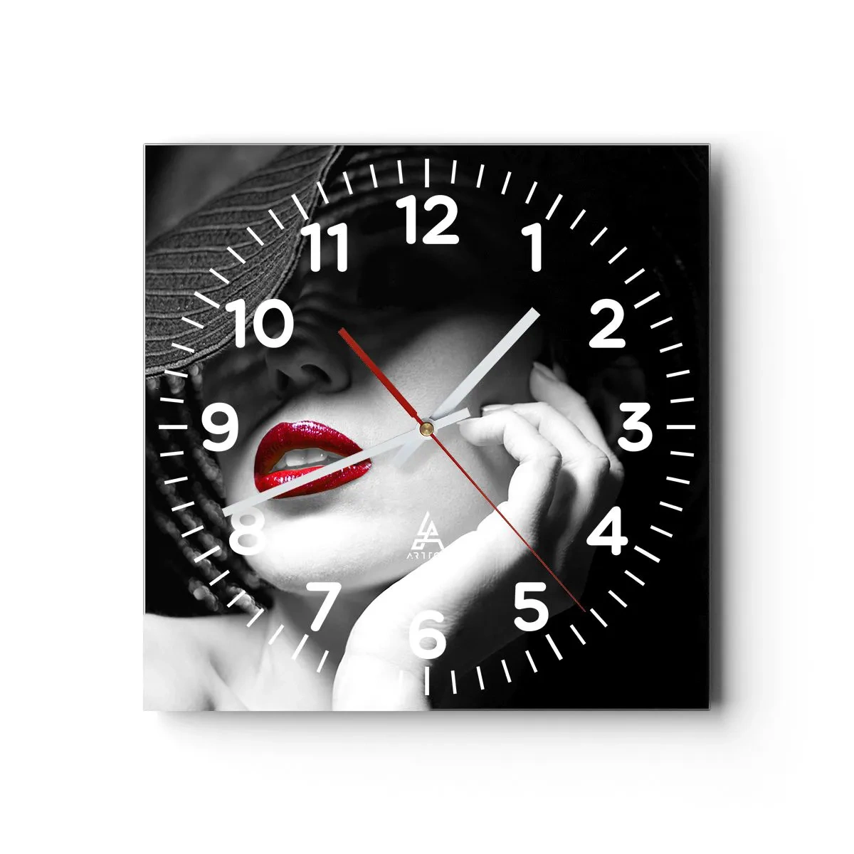 Falióra, Óra - Egy tanulmány Scarletben - 40x40 cm