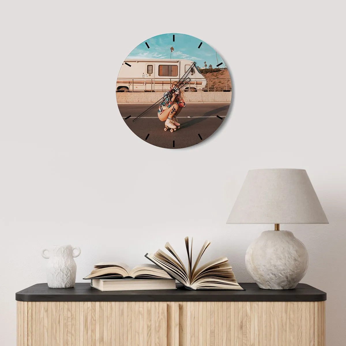 Falióra, Óra - Mosolyt kérek! - 30x30 cm