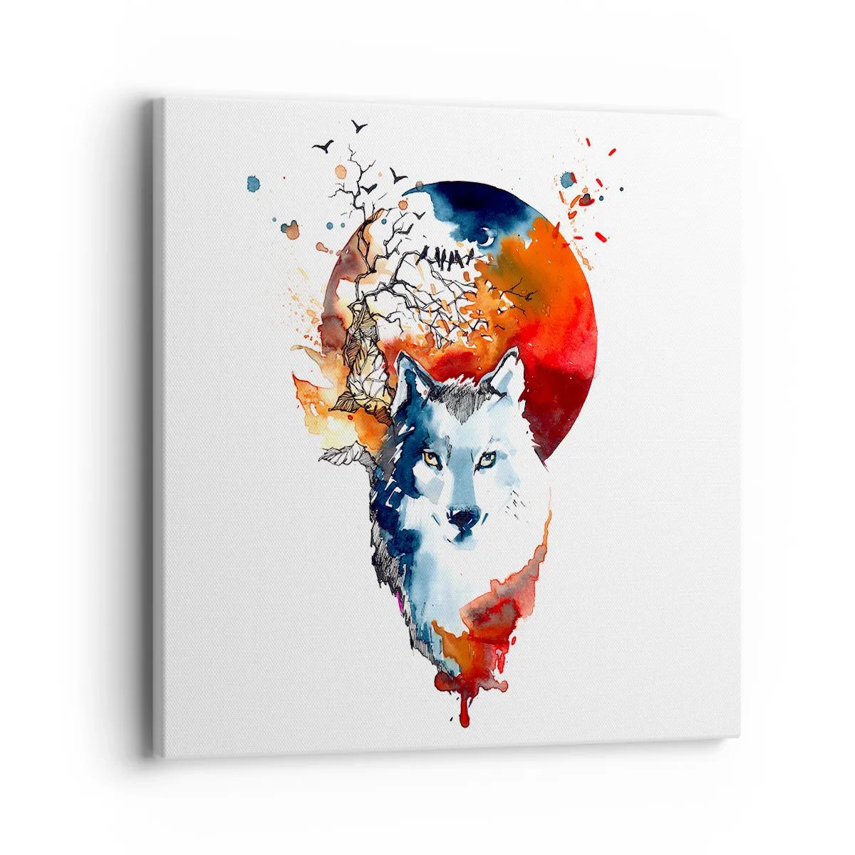 Vászonkép - Szembe az éjszakával - 40x40 cm