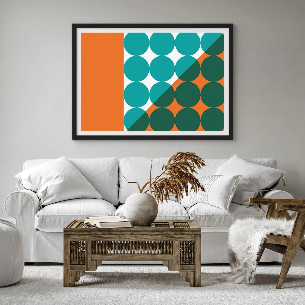 Poszter fehér keretben - Felfelé és átlósan - 70x50 cm