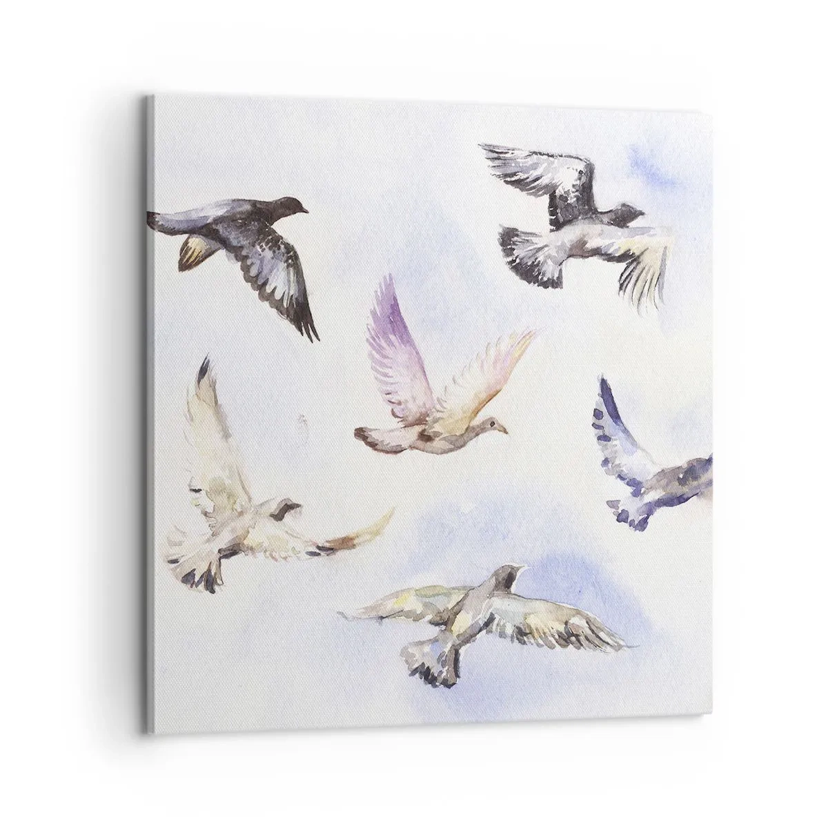 Vászonkép - Szabadság szürkében és kékben - 60x60 cm