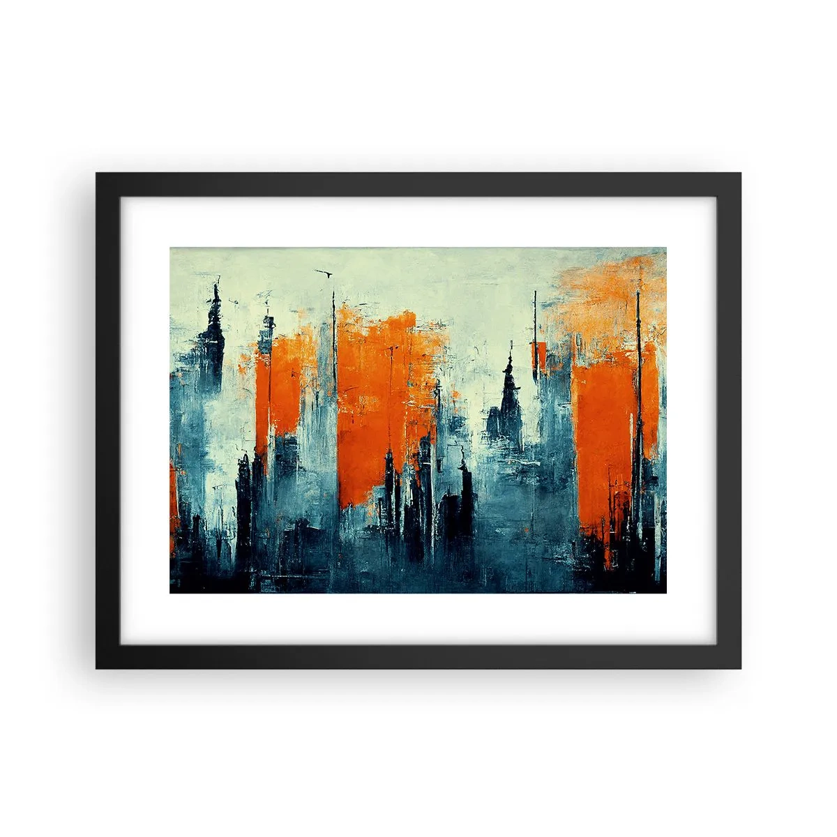 Poszter fehér keretben - Kortárs tájkép - 40x30 cm