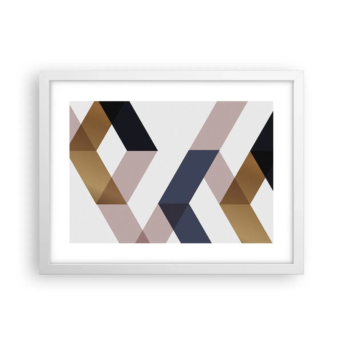 Poszter fekete keretben - Síkok és szögek - 40x30 cm