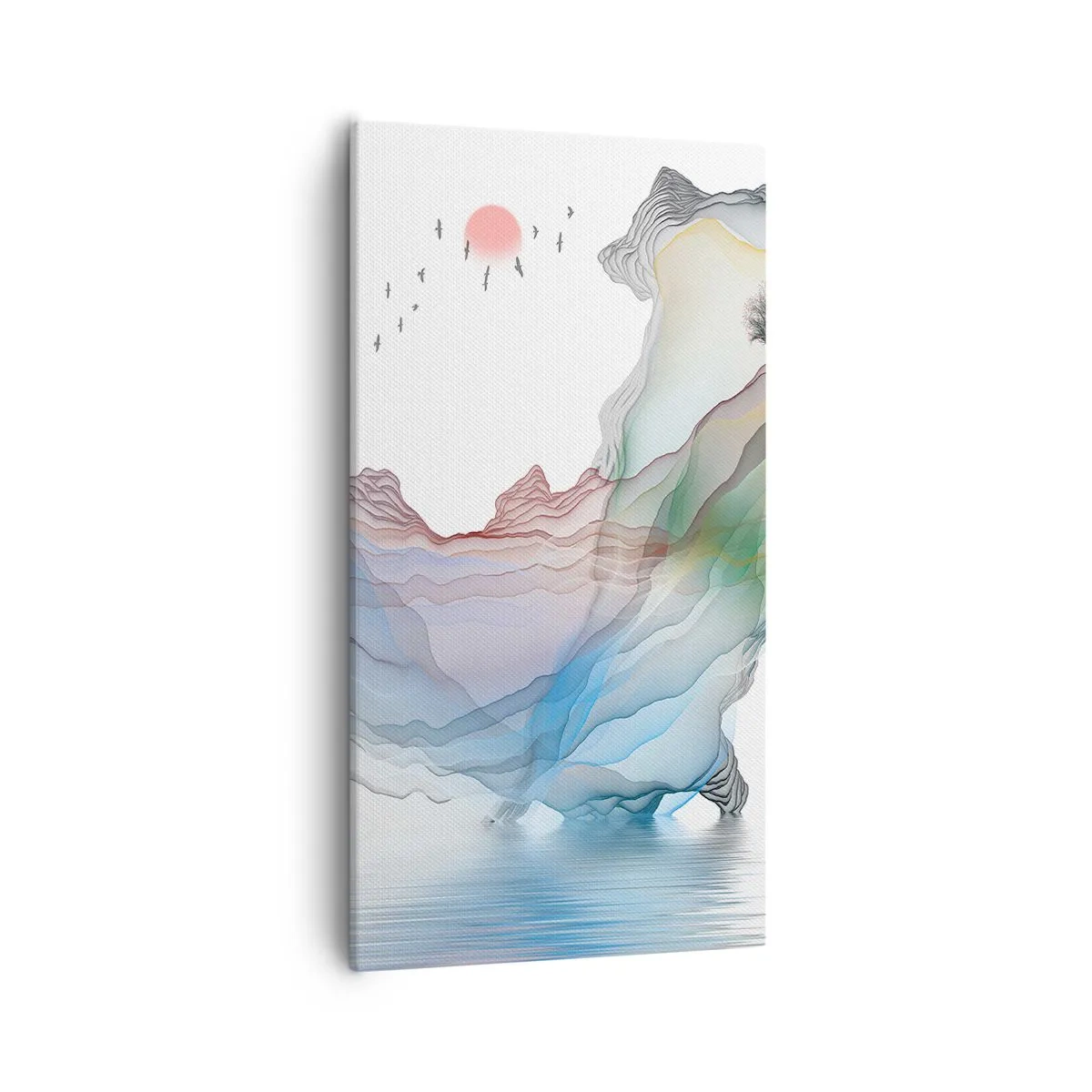Vászonkép - A kristály hegyek felé - 55x100 cm
