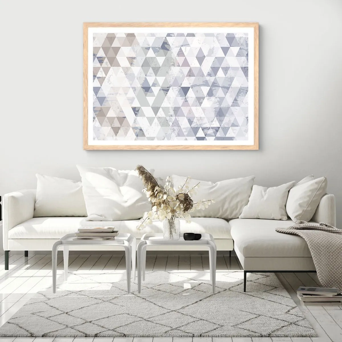 Poszter világos tölgy keretben - Hármas ritmusban - 91x61 cm