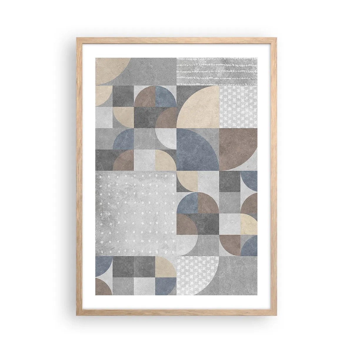 Poszter világos tölgy keretben - Kerámia fantázia - 50x70 cm