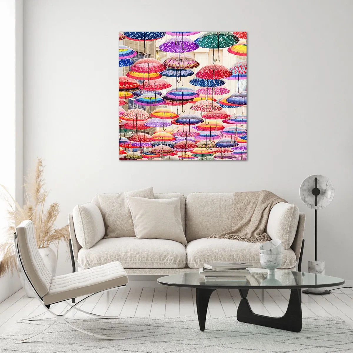 Üveg kép - Városi rét - 50x50 cm