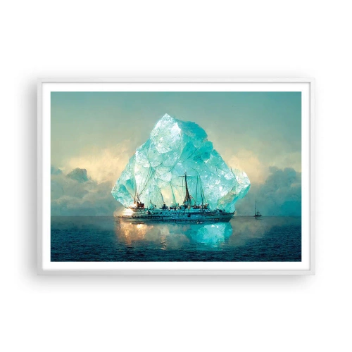 Poszter fekete keretben - Sarkvidéki gyémánt - 100x70 cm