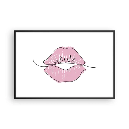 Poszter fehér keretben - Készen állsz a csókra? - 91x61 cm