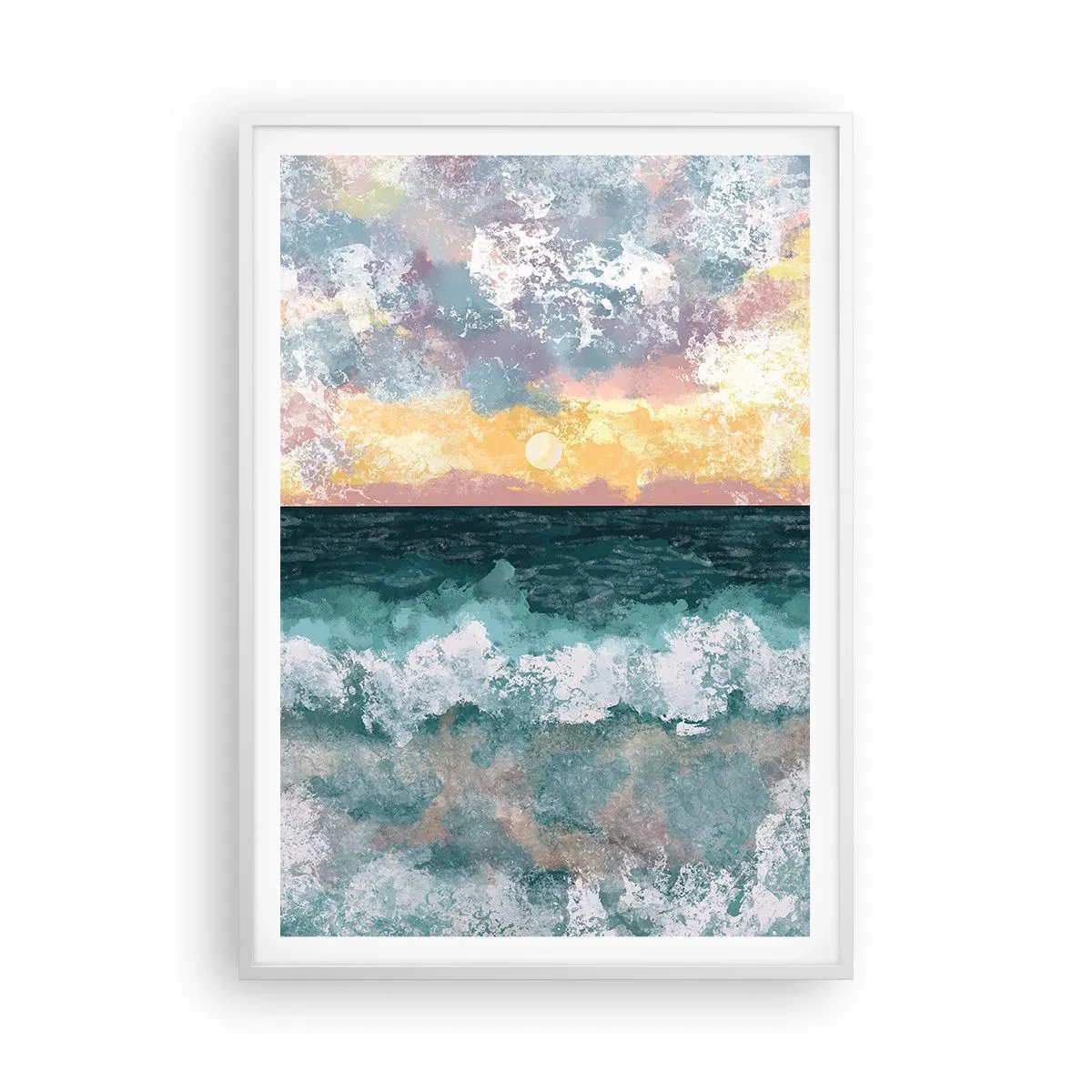 Poszter fekete keretben - Víz, fény, levegő - 70x100 cm