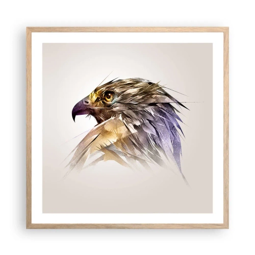 Poszter világos tölgy keretben - Egy harcos portréja - 60x60 cm