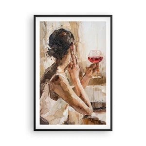 Poszter fehér keretben - Egy jó pillanat íze - 61x91 cm