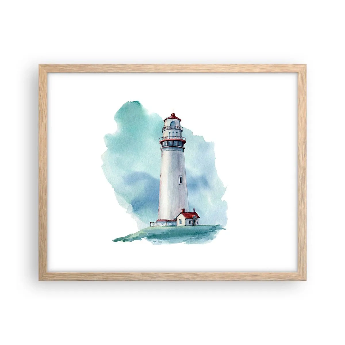 Poszter világos tölgy keretben - A kék szelíd húga - 50x40 cm