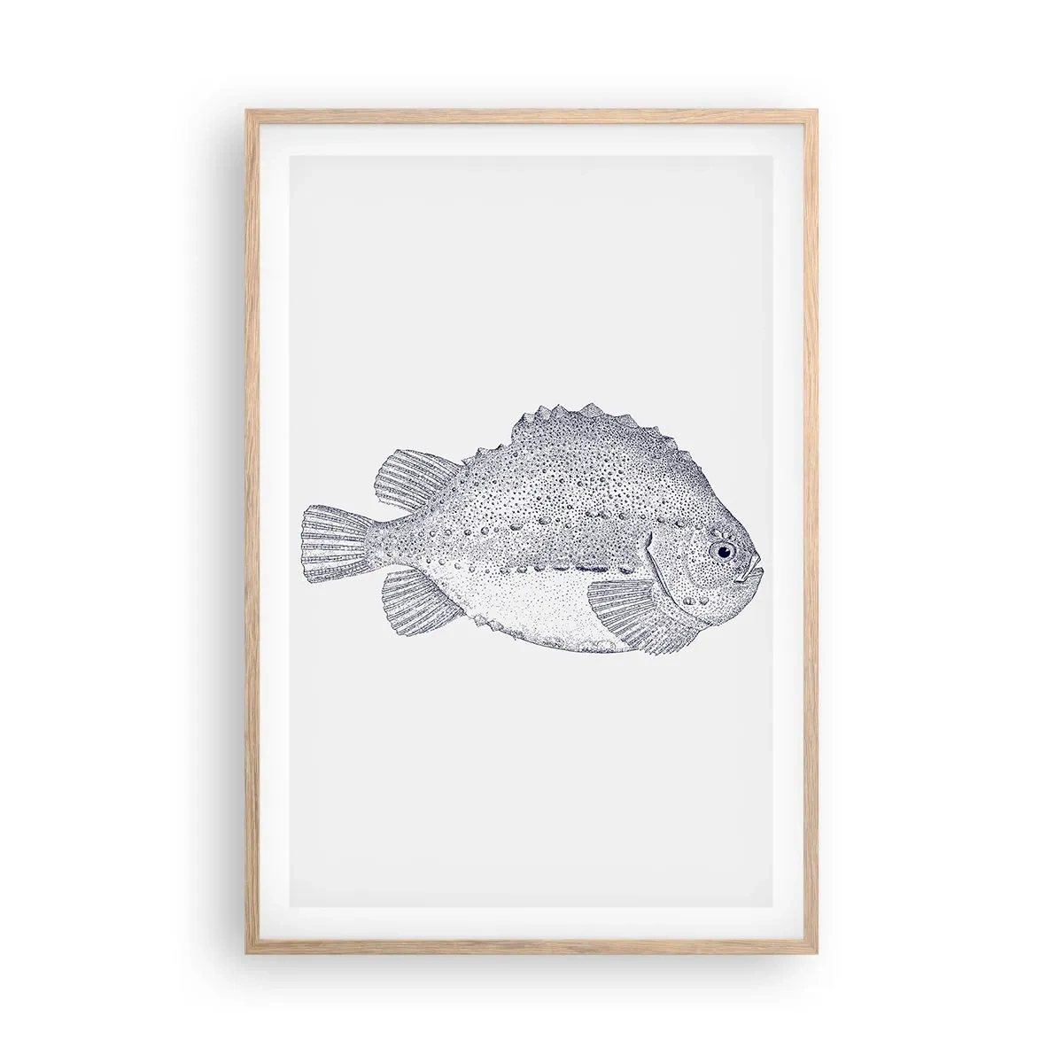 Poszter világos tölgy keretben - A természettudós albumába - 61x91 cm