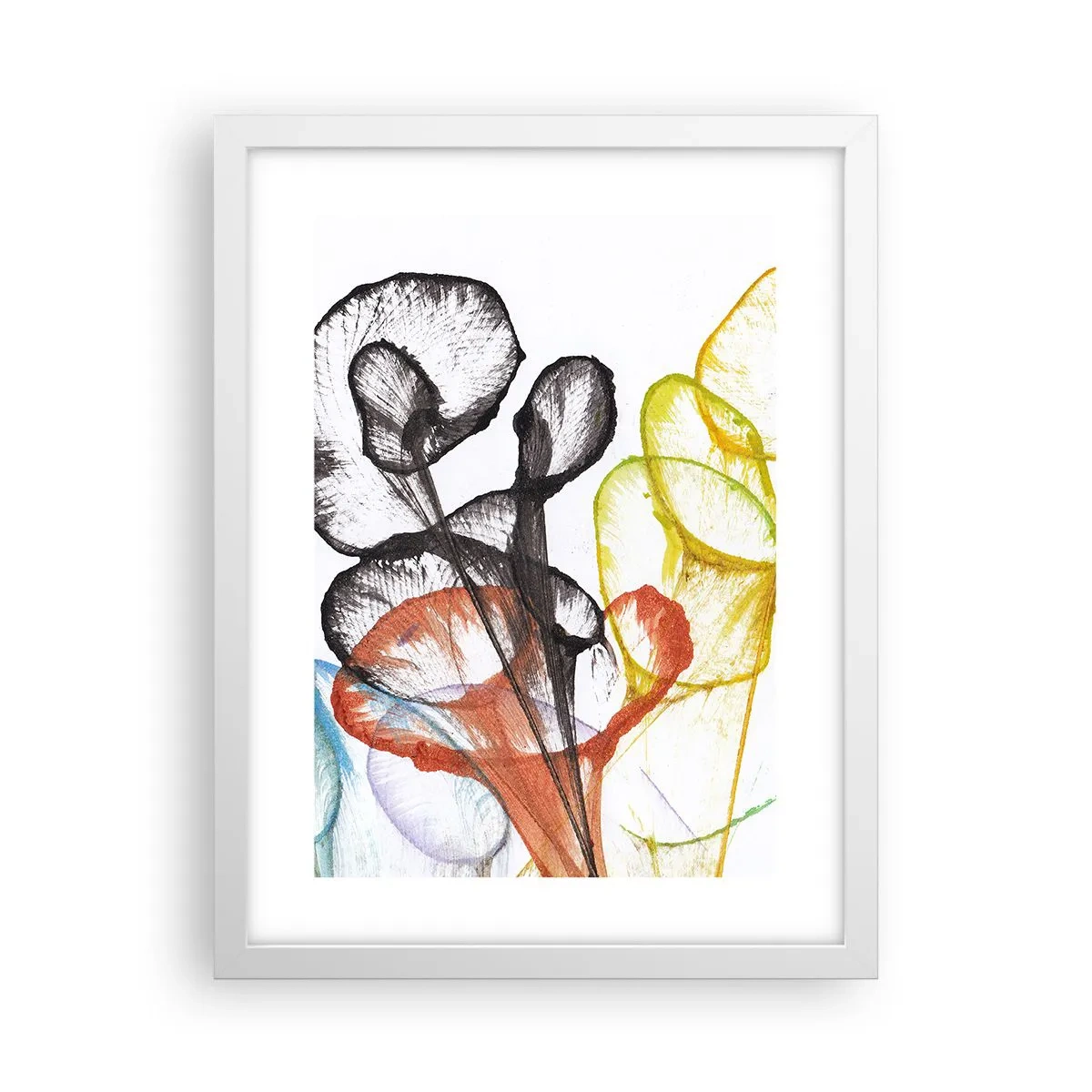 Poszter fekete keretben - Virágok lélekkel - 30x40 cm