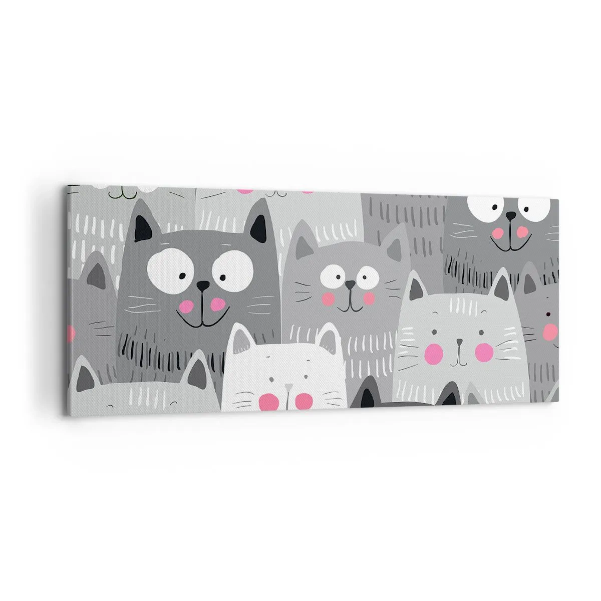 Vászonkép - A macska világa - 100x40 cm