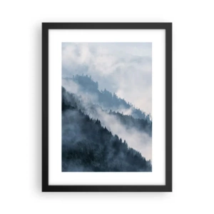 Poszter fehér keretben - A hegyek misztikája - 30x40 cm