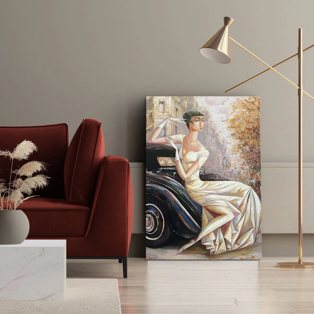 Vászonkép - Elegancia retro stílusban - 55x100 cm