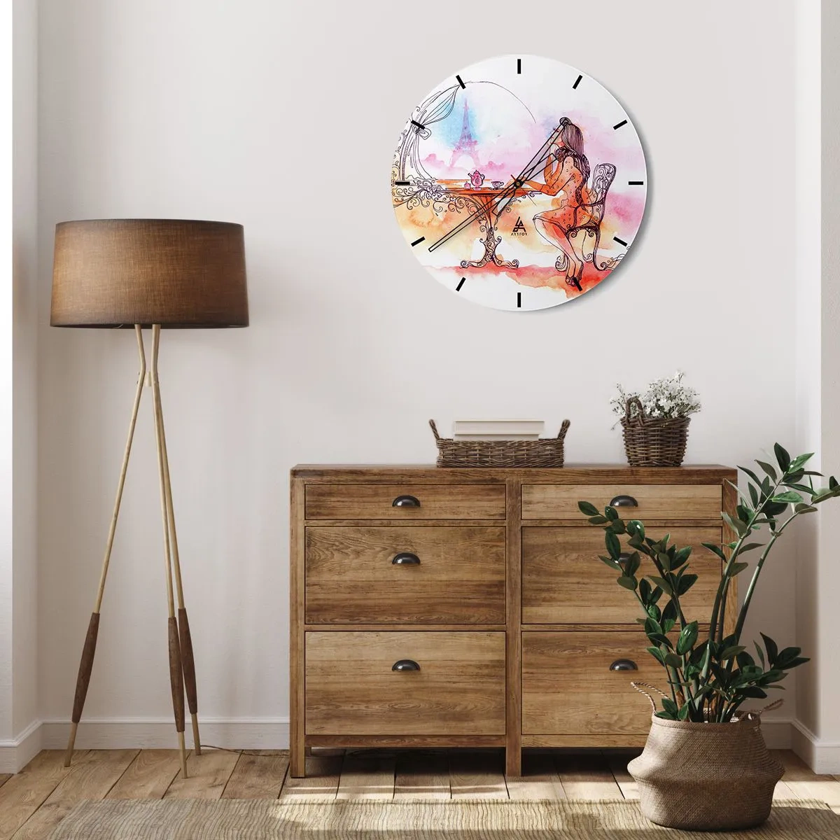 Falióra, Óra - Párizsi sikk - 30x30 cm