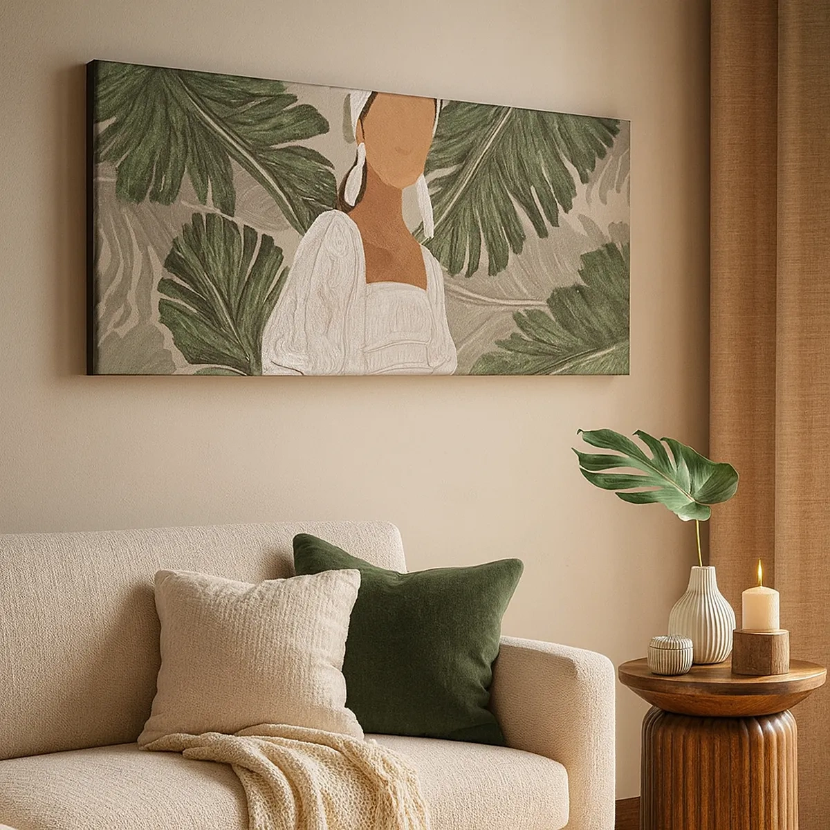 Vászonkép - Egzotikus portré - 30x30 cm