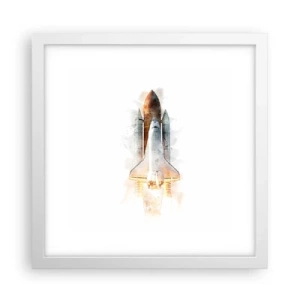 Poszter fekete keretben - Felfedezők az elején - 30x30 cm