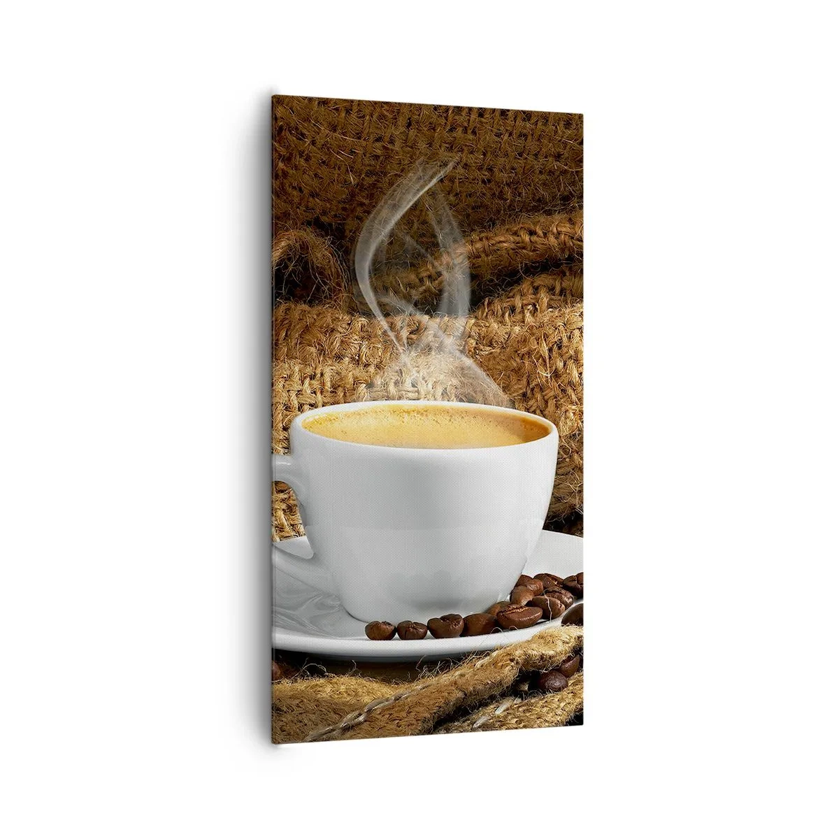 Vászonkép - A mokka illata és a mézes folyadék sűrűsége - 65x120 cm