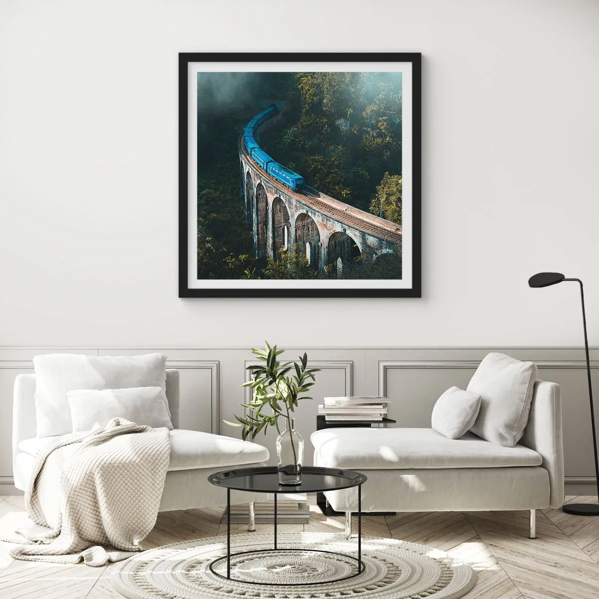 Poszter fehér keretben - Vonzódás a természethez - 40x40 cm