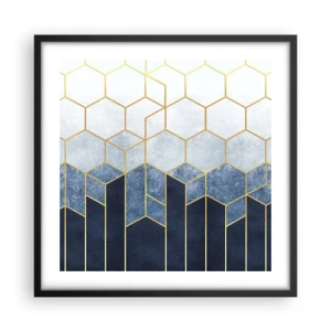 Poszter fehér keretben - Kompozíció szinkópa ritmusban - 50x50 cm