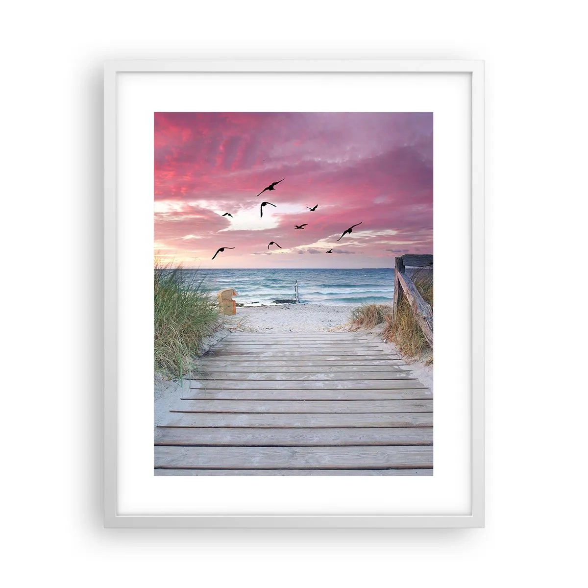 Poszter fekete keretben - Balti impresszió - 40x50 cm