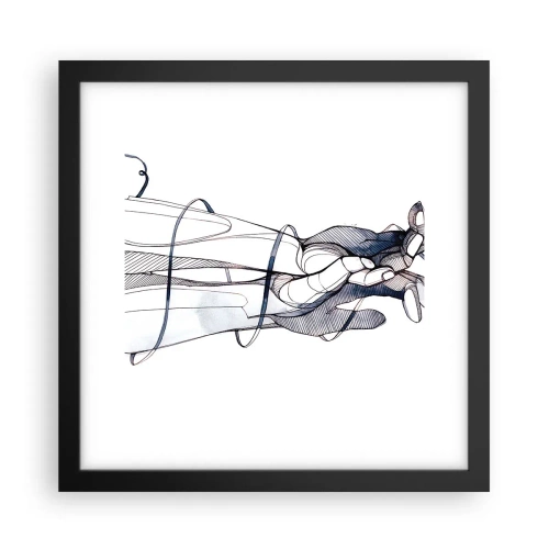 Poszter fehér keretben - Érintés tanulmányozása - 30x30 cm